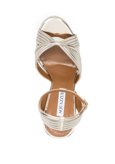 Gold Sundance 140mm platform sandals Aquazzura - women AQUAZZURA | SUDHIGS0LAMFD5