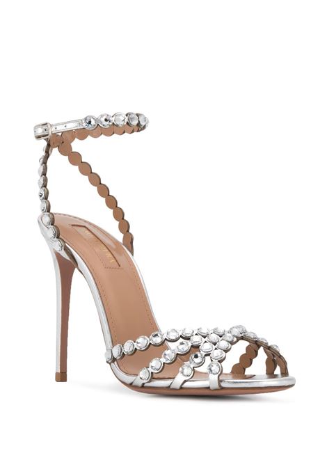 Silver Tequila 105mm crystal embellished sandals Aquazzura - women AQUAZZURA | TQLHIGS0NPLCCC