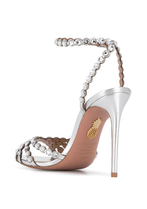 Silver Tequila 105mm crystal embellished sandals Aquazzura - women AQUAZZURA | TQLHIGS0NPLCCC