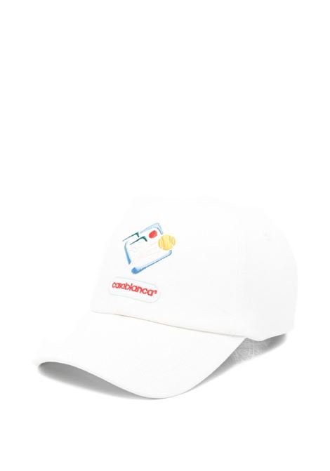Cappello da baseball con logo in bianco Casablanca - unisex CASABLANCA | APF25HAT00201WHT