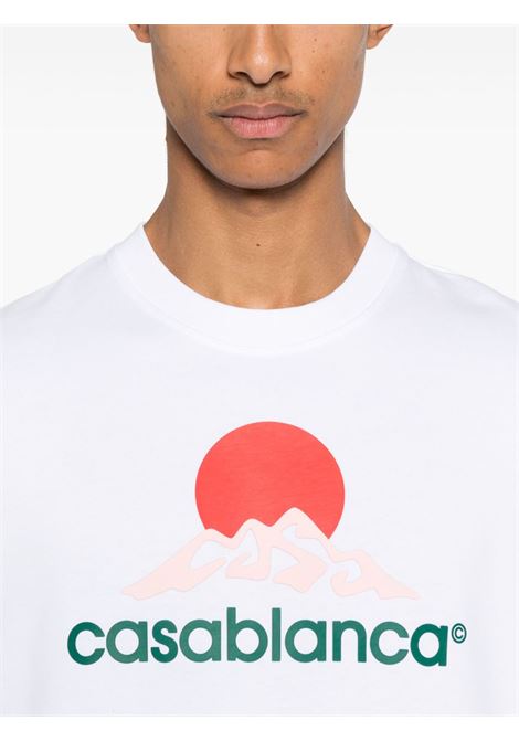 White T-shirt Casablanca - men CASABLANCA | MPF25JTS00103WHT