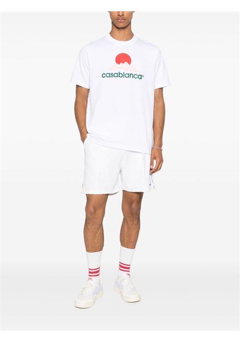 White T-shirt Casablanca - men CASABLANCA | MPF25JTS00103WHT
