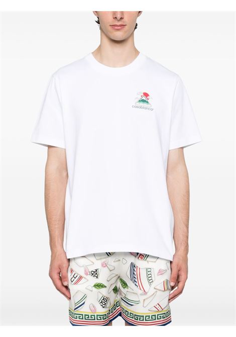 White T-shirt Casablanca - men CASABLANCA | MPF25JTS00104WHT