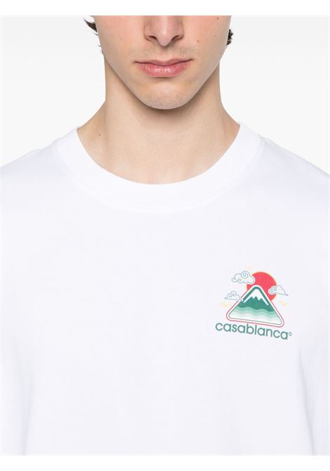 White T-shirt Casablanca - men CASABLANCA | MPF25JTS00104WHT