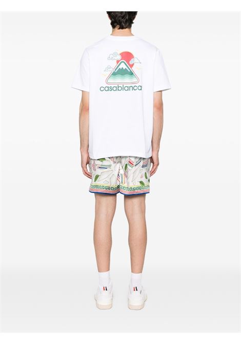 White T-shirt Casablanca - men CASABLANCA | MPF25JTS00104WHT