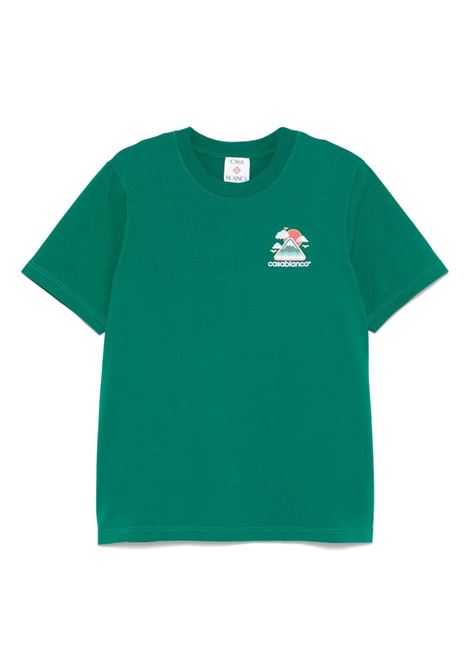Green Montagne Ondulée t-shirt Casablanca - men CASABLANCA | MPF25JTS00106GRN