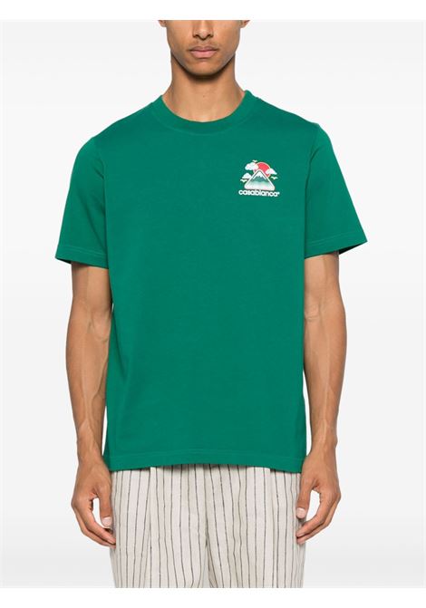 Green Montagne Ondulée t-shirt Casablanca - men CASABLANCA | MPF25JTS00106GRN
