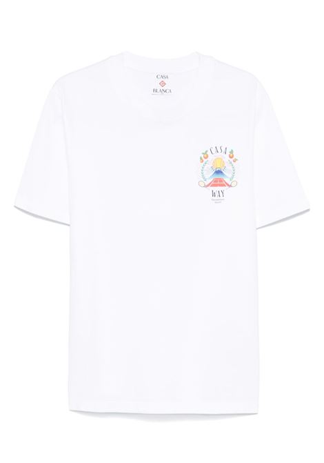 T-shirt Casa Way in bianco Casablanca - uomo