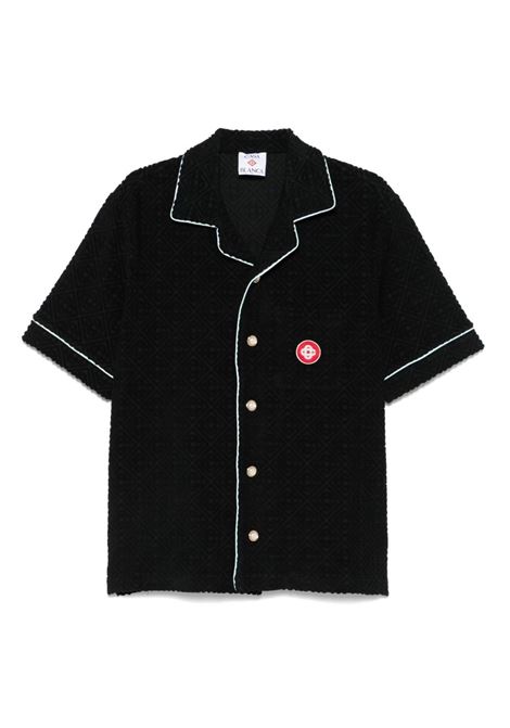 Black contrasting trim shirt Casablanca - men