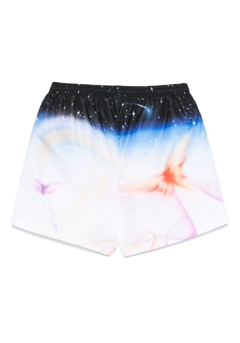 Blue graphic-print swim shorts Casablanca - men CASABLANCA | MPF25TR03201MLT