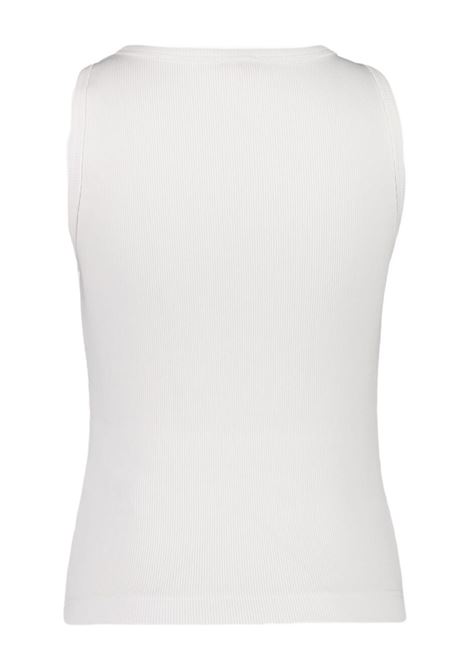Canotta a coste con scollo quadrato in bianco Casablanca - donna CASABLANCA | WPF25JTS03902WHT