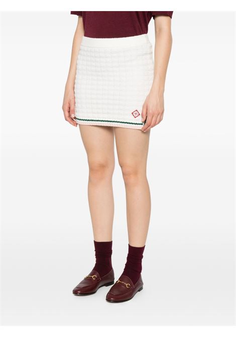 Gonna con dettaglio in avorio Casablanca - donna CASABLANCA | WPF25KW103401WHT