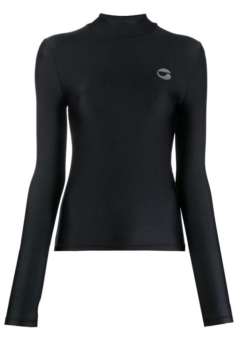 Black high-neck top Coperni - women