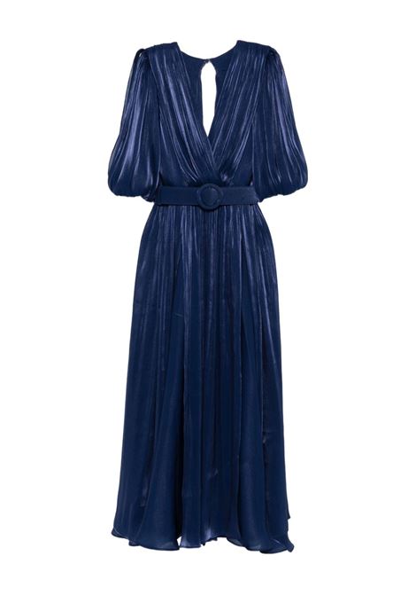 Abito midi Mira in blu Costarellos - donna COSTARELLOS | SS2144NVY
