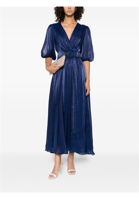 Abito midi Mira in blu Costarellos - donna COSTARELLOS | SS2144NVY