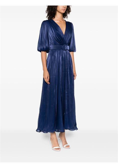 Abito midi Mira in blu Costarellos - donna COSTARELLOS | SS2144NVY