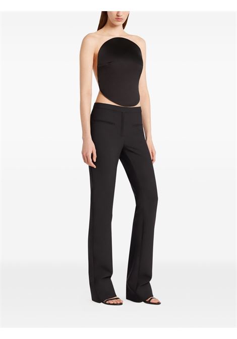 Beige and black illusion circle satin bodysuit Courrèges - women COURRÈGES | 325JBD143PL01629999