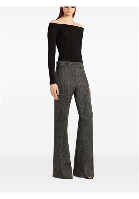 Top con spalle scoperte in nero Courrèges - donna COURRÈGES | 325MTO429FI00019999