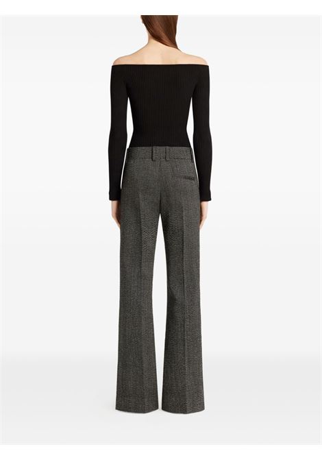 Top con spalle scoperte in nero Courrèges - donna COURRÈGES | 325MTO429FI00019999