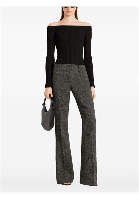 Top con spalle scoperte in nero Courrèges - donna COURRÈGES | 325MTO429FI00019999