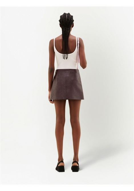 Minigonna svasata in borgogna Courrèges - donna COURRÈGES | PERCJU001VY00144010