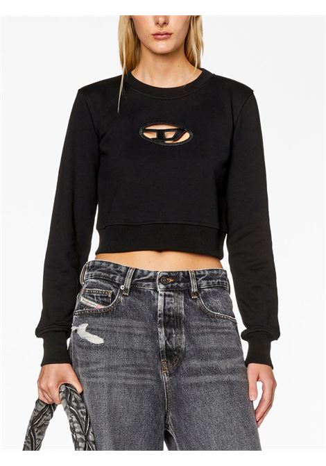 Felpa crop con logo in nero - DIESEL donna DIESEL | A099310GRAC9XX