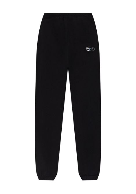 Black elasticated waistband pants Diesel - women