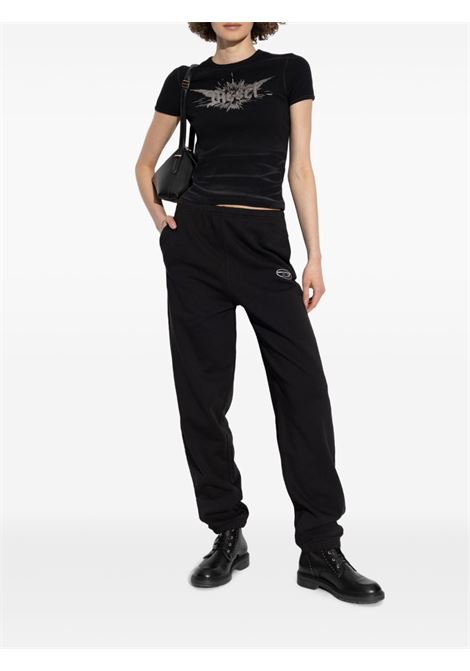 Black elasticated waistband pants Diesel - women DIESEL | A194470BMBJ9XX