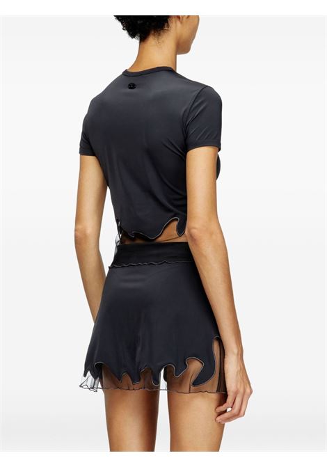 black t-inlay-r1 t-shirt diesel - women DIESEL | A196100NKCV9XXA