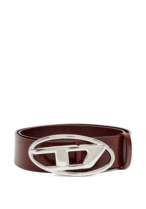 Cintura con fibbia logo in marrone Diesel - unisex DIESEL | X08727PR666HA623