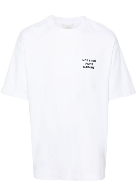 T-shirt le t-shirt slogan in bianco Drole de monsieur - uomo DROLE DE MONSIEUR | T-shirt | PERMTS203CO002OPW