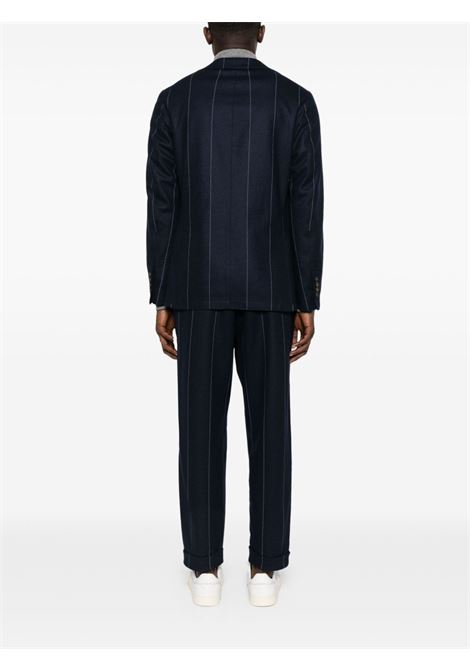 Blue striped single-breasted suit Eleventy - men ELEVENTY | L70ABUH01TES0L23311
