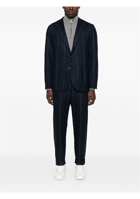 Blue striped single-breasted suit Eleventy - men ELEVENTY | L70ABUH01TES0L23311