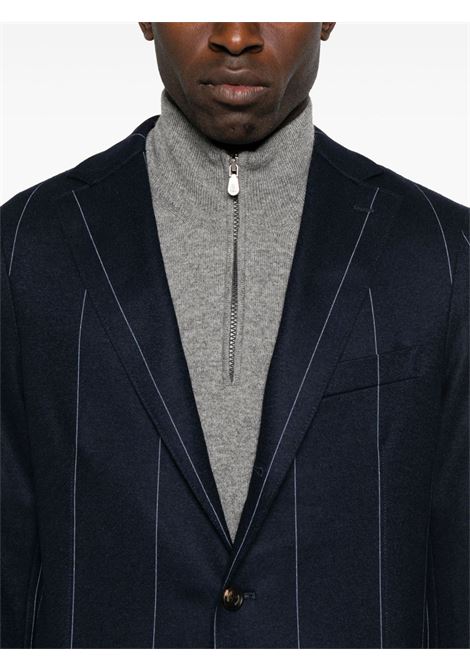 Blue striped single-breasted suit Eleventy - men ELEVENTY | L70ABUH01TES0L23311