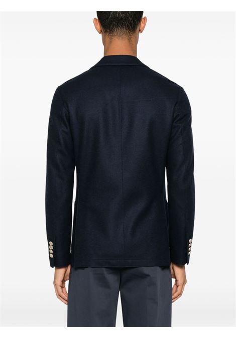 Dark blue double-breasted blazer Eleventy - men ELEVENTY | L70GIAA02JAC2401811