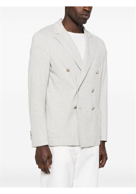 Grey double-breasted blazer Eleventy - men ELEVENTY | L70GIAA02TES0L09413