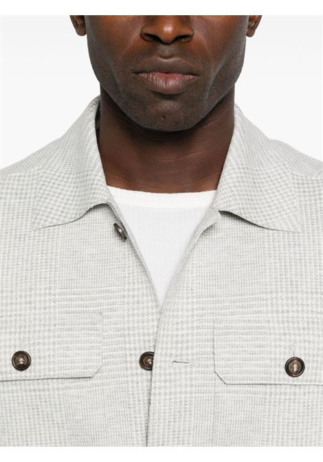 Giacca- camicia a quadri in grigio Eleventy - uomo ELEVENTY | L70GIAH06TES0L09413