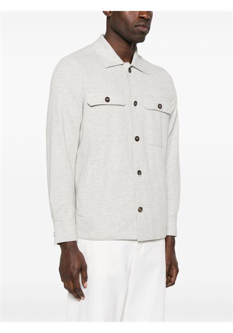 Giacca- camicia a quadri in grigio Eleventy - uomo ELEVENTY | L70GIAH06TES0L09413