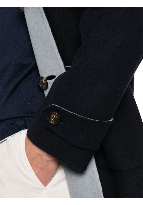 Blue reversible wool coat Eleventy - men ELEVENTY | L75CAPL07TES0H2291108