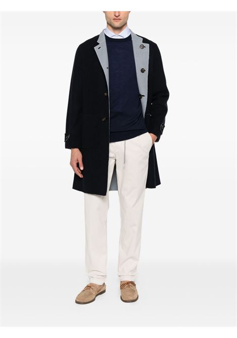 Blue reversible wool coat Eleventy - men ELEVENTY | L75CAPL07TES0H2291108