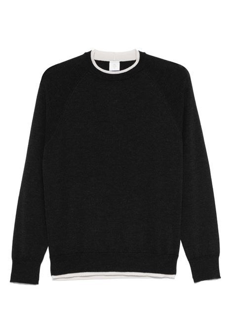 Dark grey contrasting-trim sweater Eleventy - women ELEVENTY | L76MAGL79MAG0L0291502