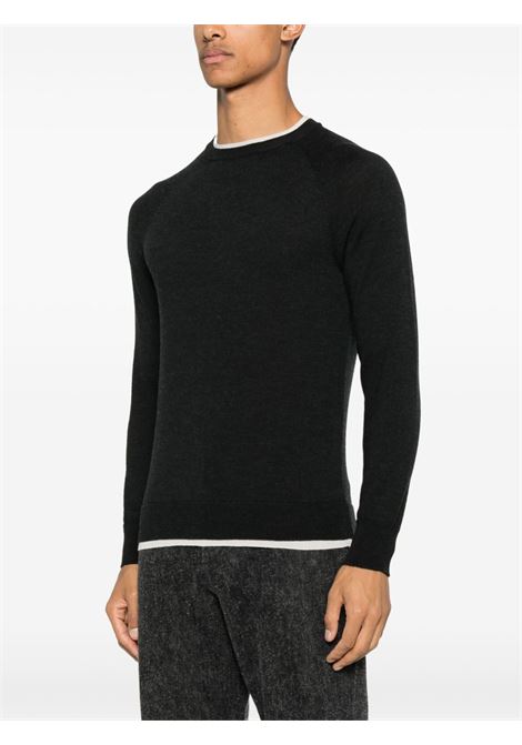 Dark grey contrasting-trim sweater Eleventy - women ELEVENTY | L76MAGL79MAG0L0291502