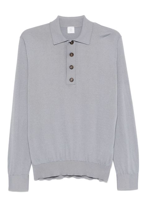 Polo a maniche lunghe  in grigio Eleventy - uomo