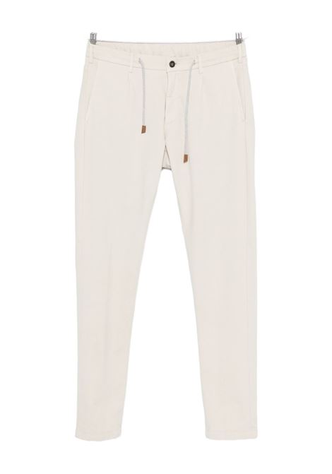 Beige drawstring-waist trousers Eleventy - men