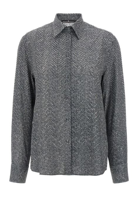 Camicia con strass in grigio Ermanno scervino - donna ERMANNO SCERVINO | Camicie | D472K322CTZFYS4706