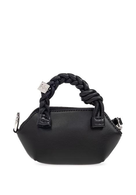 Borsa a mano in pelle in nero Ganni - donna GANNI | A6891099