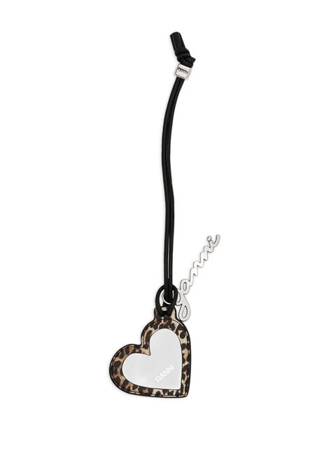 Specchio Bou Heart in nero Ganni - donna GANNI | A6914943
