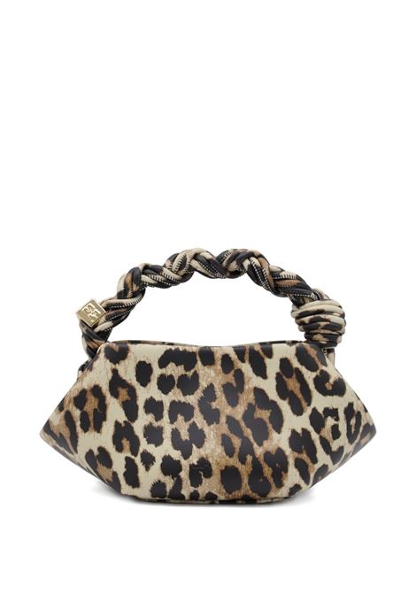 Borsa con logo bou in marrone Ganni - donna GANNI | A6948943