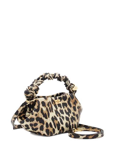 Borsa con logo bou in marrone Ganni - donna GANNI | A6948943