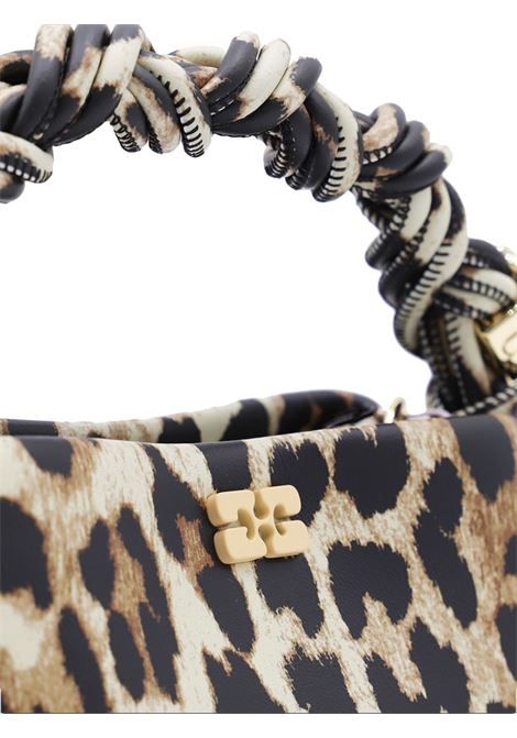 Borsa con logo bou in marrone Ganni - donna GANNI | A6948943